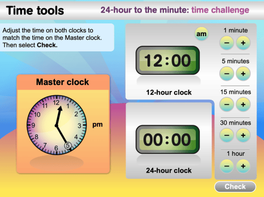 Match the Clocks to the Minute