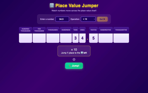 Place Value Jumper